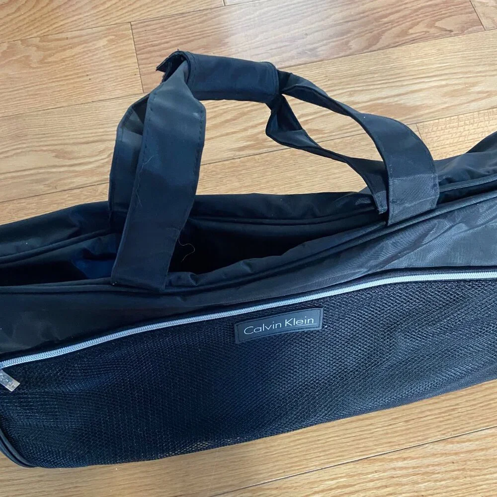 Calvin Klein Black Weekender Gym Travel Duffle Bag